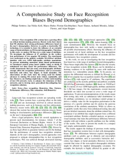 A Comprehensive Study on Face Recognition Biases Beyond Demographics