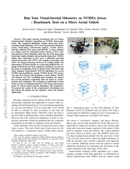 Run Your Visual-Inertial Odometry on NVIDIA Jetson: Benchmark Tests on a
  Micro Aerial Vehicle