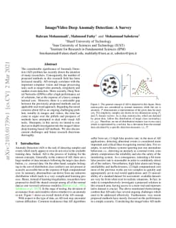Image/Video Deep Anomaly Detection: A Survey