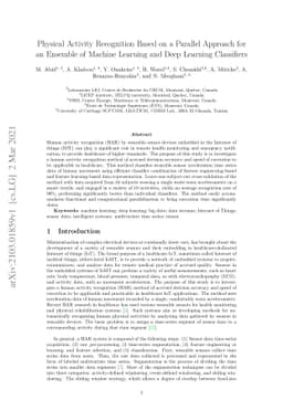 Physical Activity Recognition Based on a Parallel Approach for an
  Ensemble of Machine Learning and Deep Learning Classifiers