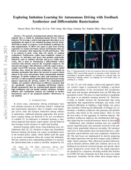 Exploring Imitation Learning for Autonomous Driving with Feedback
  Synthesizer and Differentiable Rasterization