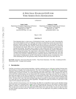 A Spectral Enabled GAN for Time Series Data Generation