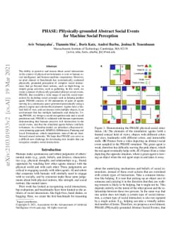 PHASE: PHysically-grounded Abstract Social Events for Machine Social
  Perception