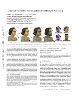 Mixture of Volumetric Primitives for Efficient Neural Rendering
