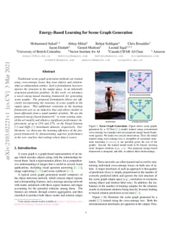 Energy-Based Learning for Scene Graph Generation