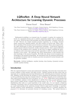 LQResNet: A Deep Neural Network Architecture for Learning Dynamic
  Processes