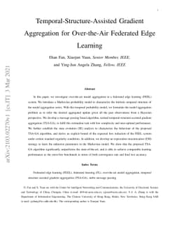 Temporal-Structure-Assisted Gradient Aggregation for Over-the-Air
  Federated Edge Learning