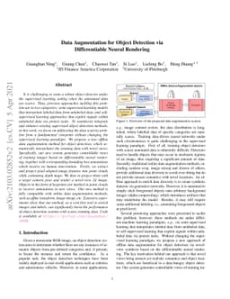 Data Augmentation for Object Detection via Differentiable Neural
  Rendering