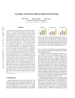 Coordinate Attention for Efficient Mobile Network Design
