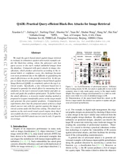 QAIR: Practical Query-efficient Black-Box Attacks for Image Retrieval
