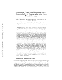 Automated Detection of Coronary Artery Stenosis in X-ray Angiography
  using Deep Neural Networks