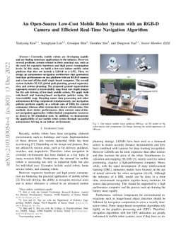 An Open-Source Low-Cost Mobile Robot System with an RGB-D Camera and
  Efficient Real-Time Navigation Algorithm