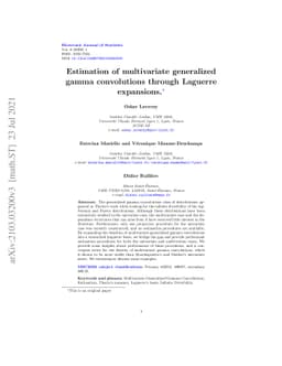 Estimation of multivariate generalized gamma convolutions through
  Laguerre expansions
