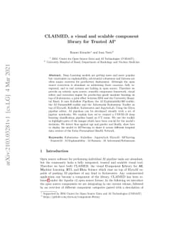 CLAIMED, a visual and scalable component library for Trusted AI