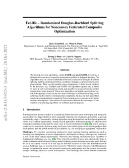 FedDR -- Randomized Douglas-Rachford Splitting Algorithms for Nonconvex
  Federated Composite Optimization