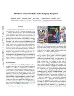 Structured Scene Memory for Vision-Language Navigation