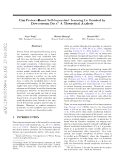 Can Pretext-Based Self-Supervised Learning Be Boosted by Downstream
  Data? A Theoretical Analysis