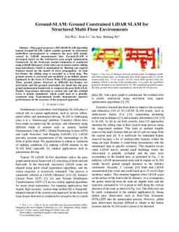 Ground-SLAM: Ground Constrained LiDAR SLAM for Structured Multi-Floor
  Environments