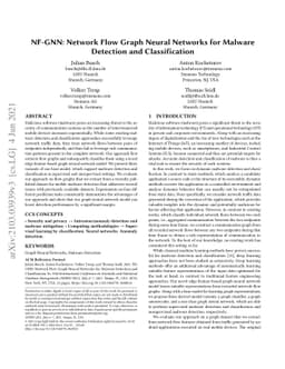 NF-GNN: Network Flow Graph Neural Networks for Malware Detection and
  Classification