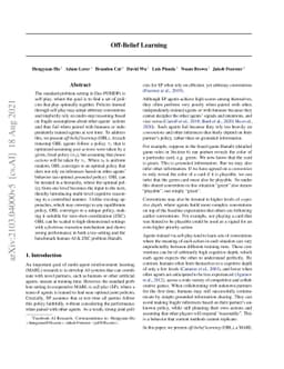 Off-Belief Learning