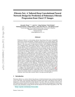 Fibrosis-Net: A Tailored Deep Convolutional Neural Network Design for
  Prediction of Pulmonary Fibrosis Progression from Chest CT Images