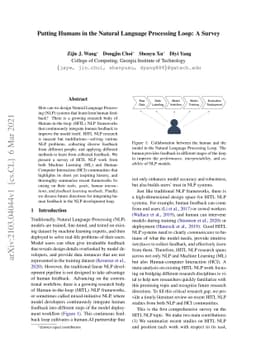 Putting Humans in the Natural Language Processing Loop: A Survey