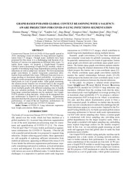 Graph-based Pyramid Global Context Reasoning with a Saliency-aware
  Projection for COVID-19 Lung Infections Segmentation