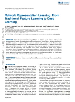 Network Representation Learning: From Traditional Feature Learning to
  Deep Learning