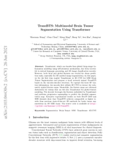 TransBTS: Multimodal Brain Tumor Segmentation Using Transformer