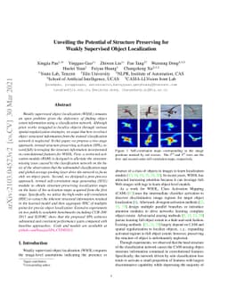 Unveiling the Potential of Structure Preserving for Weakly Supervised
  Object Localization