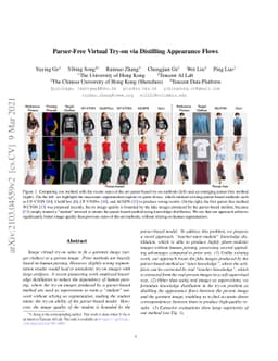 Parser-Free Virtual Try-on via Distilling Appearance Flows