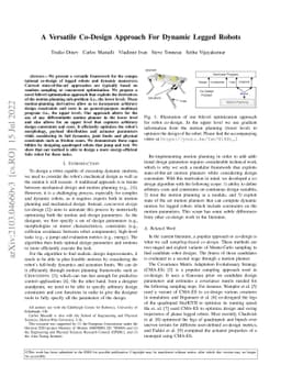 A Versatile Co-Design Approach For Dynamic Legged Robots