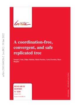 A coordination-free, convergent, and safe replicated tree