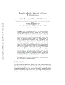Domain Adaptive Egocentric Person Re-identification
