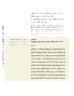 Advances in Inference and Representation for Simultaneous Localization
  and Mapping