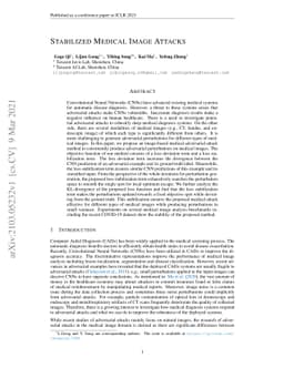 Stabilized Medical Image Attacks