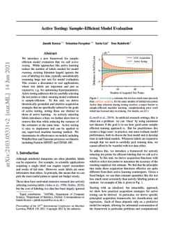 Active Testing: Sample-Efficient Model Evaluation