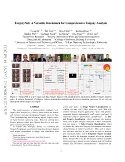 ForgeryNet: A Versatile Benchmark for Comprehensive Forgery Analysis