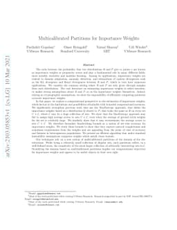 Multicalibrated Partitions for Importance Weights