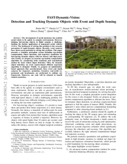 FAST-Dynamic-Vision: Detection and Tracking Dynamic Objects with Event
  and Depth Sensing