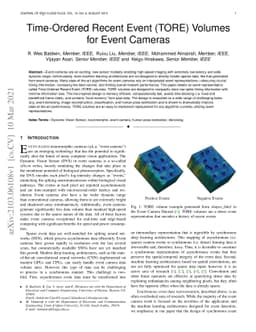 Time-Ordered Recent Event (TORE) Volumes for Event Cameras