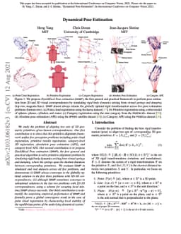 Dynamical Pose Estimation
