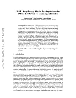 S4RL: Surprisingly Simple Self-Supervision for Offline Reinforcement
  Learning