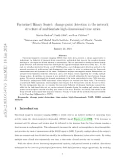 Factorized Binary Search: change point detection in the network
  structure of multivariate high-dimensional time series