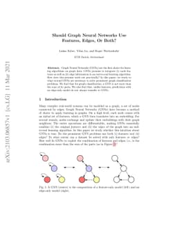 Should Graph Neural Networks Use Features, Edges, Or Both?