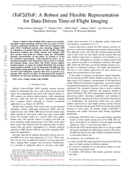 iToF2dToF: A Robust and Flexible Representation for Data-Driven
  Time-of-Flight Imaging