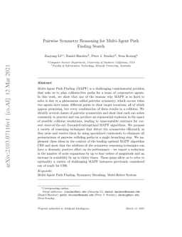 Pairwise Symmetry Reasoning for Multi-Agent Path Finding Search