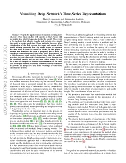 Visualising Deep Network's Time-Series Representations