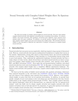 Neural Networks with Complex-Valued Weights Have No Spurious Local
  Minima
