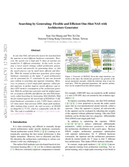 Searching by Generating: Flexible and Efficient One-Shot NAS with
  Architecture Generator
